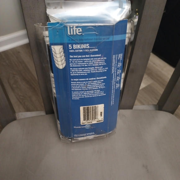 Men's  Vintage Cotton Bikini 5 pack Underwear - Black and White - Picture 8 of 10